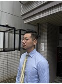 ビジネスヘア、サイドパート