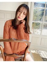 ロッサ マダムアルディ(Rosa Mme.Hardy)&nbsp;シースルーバング　ベージュカラー　ラフミディアム