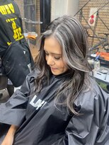 ラフ(LAFF)&nbsp;#バレイヤージュ#グレージュカラー#ボブウルフ#ココアベージュ