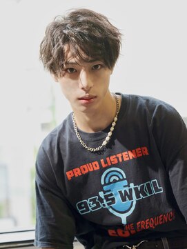 エムスラッシュ たまプラーザ(M.SLASH) くせ毛風/前髪パーマ/スパイラルパーマ/グレージュ/たまプラーザ