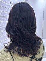ミディアムレイヤーカット艶トリートメント巻き髪アレンジ