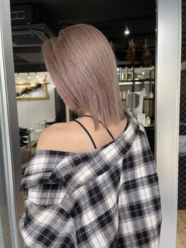 アルカナ 明治神宮前原宿(ARCANA) 切りっぱなしボブ エアリーロング 美髪 ピンクブラウン