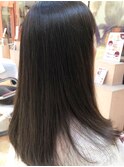 髪質改善カラーカットでサラツヤに