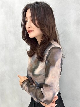 フォルテステラ(FORTE STELLA) 黒髪カタログ/ボブルフ/ネビージュ/小顔に見せるヘア/ワンレン