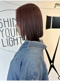 シンプルな切りっぱなしBOB