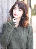 大人かわいい/ひし形/ココアブラウン/レイヤー