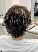 サーフカールマッシュウルフミディアムセンターパート2ブロック