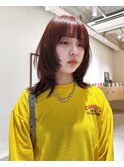 【NEELU_misa】レイヤーカット オレンジブラウン