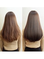 メゾンカシミヤ(Maison Cashmiya)&nbsp;髪質改善カラーでミルクティーブラウン