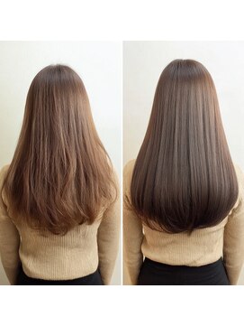 メゾン カシミヤ(Maison Cashmiya) 髪質改善カラーでミルクティーブラウン