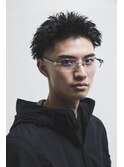 スパイキーショートテーパーフェード高円寺バーバー顔剃り眉毛