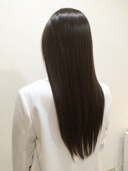 カラープラス ゆめタウン遠賀店の写真/【カラー専門店】発色の良さで話題のエヌドット[N．]使用♪オーガニック特有の艶感/潤いの良さも体感して!