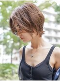 【GEEKS渋谷】クールショート/ウルフ/ヌーディーベージュ/秋ヘア