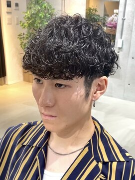 ブルニール 中崎町(BLEUNIR) 波巻きパーマ マッシュ 波巻きスパイラル ツイストスパイラル