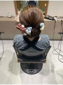 祭りヘアセット