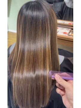 トゥーリ(tuuli) 髪質改善縮毛矯正＊ミディアム　ロング　ハイライト