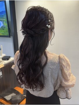 グラフ 日本橋(GRAFF) ゆるふわハーフアップ