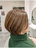 大人女性ナチュラルショートグラボブ/40代50代60代【北千住】 