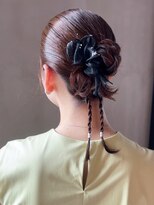 シオン(shion) おくれ毛暗めカラーグレージュ韓国ヘア顔周りレイヤー_ba563012