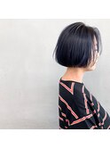 #ラインボブとネイビーカラー