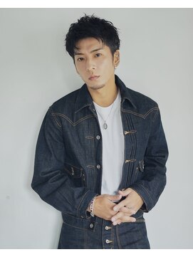 フィルムス 新宿(FILMS) デザインカラー/レイヤーカット/オリーブベージュ/ウェットヘア