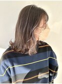【FOLK】透明感インナーシルバー☆似合わせ外ハネミディアム♪