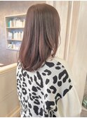 福山Caaryケアカラーケアストレートうる艶暖色系ロングスタイル