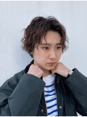 明るめショートパーマ