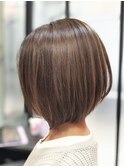 30代40代50代60代ショート前下がりボブ脱白髪染め白髪染めぼかし
