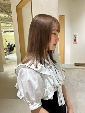 ニール 名古屋 伏見 丸の内(NEELU) 【Neelu_citron_juna】1ブリーチで作るミルクティーベージュ