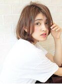 《Agu hair》30代40代大人かわいいナチュラルボブ