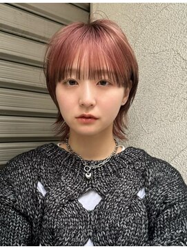 ハイプ(HYPE) 【hype田中智大】ショートウルフ/エンドカラー/ピンクカラー