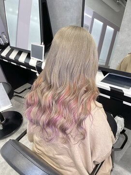 シェイロ(Cielro) ミルクティーカラー×インナーカラー