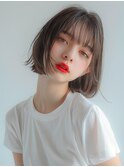 耳かけで女子度アップ♪ナチュラルショートボブ