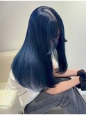 10722ネイビーグレーブルーグレージュレイヤーブルーシルバー