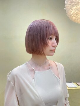 スニュウ(snuw) 【snuw mina】レイヤーカット/ピンクカラー/顔周りカット