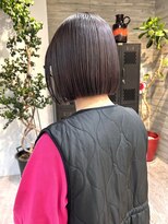 ヲタク(wotaku.)&nbsp;ラベンダーグレージュ暗髪カラーくすみカラーブリーチなしカラー