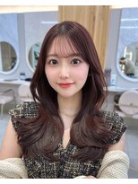 アフロートリノ(AFLOAT Leino) 大人可愛い顔まわり韓国ヘア　顔周りカット前髪似合わせカット