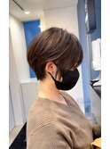 ショート 大阪 心斎橋 似合わせカット レイヤー 耳かけ カラー