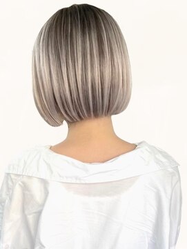 ゴカン バイ ジル ブラン 名古屋(Gokan by JIL BLAN) ハイライトバレイヤージュダブルカラーボブカット30代40代