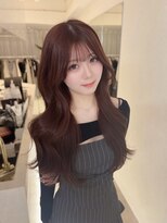 ヴェイナゴヤ(VEYY. nagoya) ピンクブラウン/韓国ヘア/パッツン/レイヤーカット/ブリーチなし