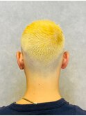 メンズフェードカットベリーショートゴールドボウズフェード