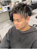 波巻きツイストスパイラルパーマ/フェザーパーマ/眉毛/メンズ 