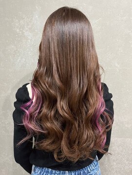 ララ モアナ(LaLa Moana) インナーカラー/人毛エクステ/フェイスフレミング/韓国風カラー