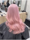 くびれヘア/アプリコットオレンジ/夏のヘアアレンジ/渋谷
