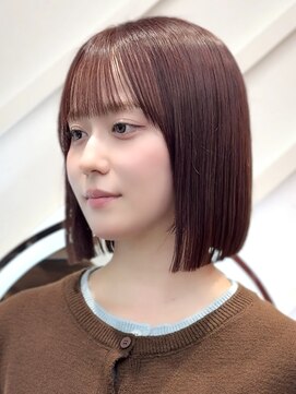 ロンドヴァリー 渋谷店(Lond vallee) くすみベージュ/ボブ/前髪/レイヤー/小顔/髪質改善/縮毛矯正渋谷