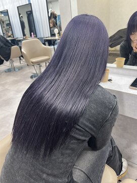 ムク 横浜店(muku) ラベンダーグレージュ/ダブルカラー/ブリーチ