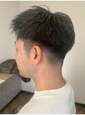 メンズカット 刈り上げ ビジネスカット 黒髪 ツーブロック 30代