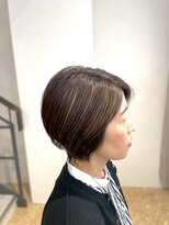 アース 土気あすみが丘店(HAIR&MAKE EARTH)&nbsp;白髪ぼかしハイライトショートヘア
