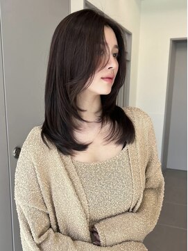 ローレンアオ(LOREN AO) 着物ヘア/大人ガーリー/ダークアッシュ/似合わせカット/矢場町